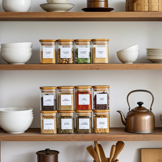 Clear 12 Spice Containers S