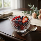 Diamond Glass Bowls Set of 6 Pieces | 11 cm bowls for everyday use