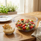 Salads 7-Piece Glass Bowls Set – Bowls  for Everyday Dining- Serving 6 People