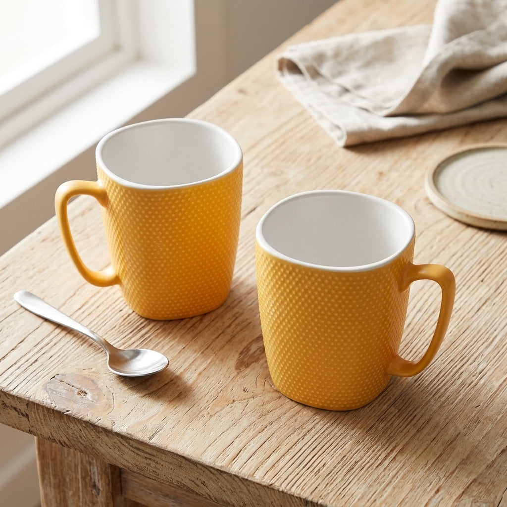 Munch Textured Mug Set for 2