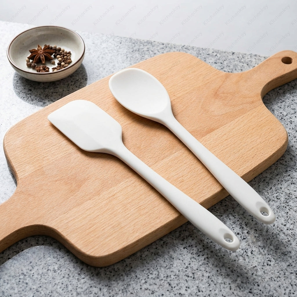 Forma Silicone 3pc Spatula Set - Off-white
