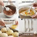 Forma Silicone 3pc Spatula Set - Off-white