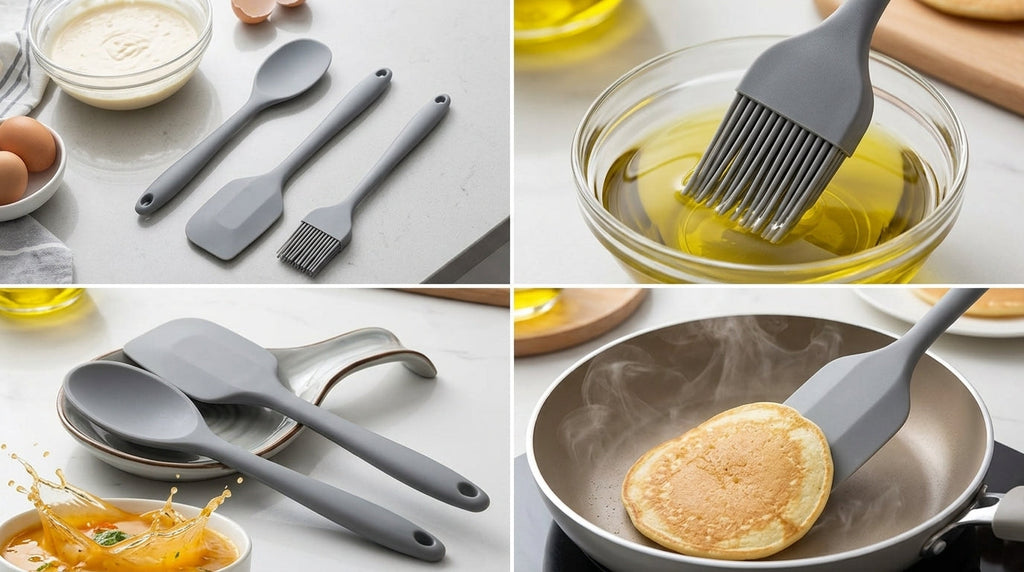 Forma Silicone 3pc Spatula Set - Gray