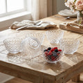 Diamond Glass Bowls Set of 6 Pieces | 11 cm bowls for everyday use
