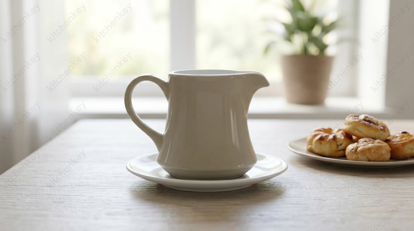 Elise Milk and Creamer Porcelain Pot  | Elegant for Tea & Coffee Serving