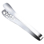 Huldit Stainless Steel Serving Tongs | Heat-Resistant & Non-Slip Kitchen Tongs