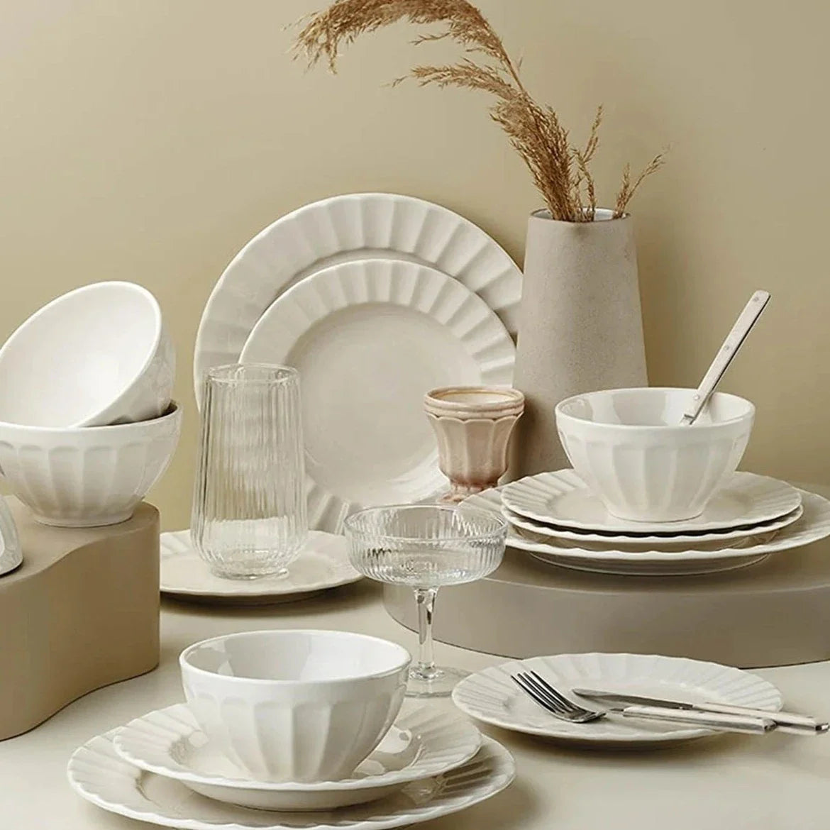 Turkmun Dinner set of 24 pieces