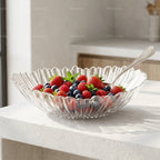 Luma Glass Serving Bowl | Elegant Oval, 33 x 26 cm Serving Bowl