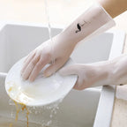 قفازات تنظيف مطاطية مقاومة للماء | Safend Waterproof Rubber Cleaning Gloves, 1 Pair