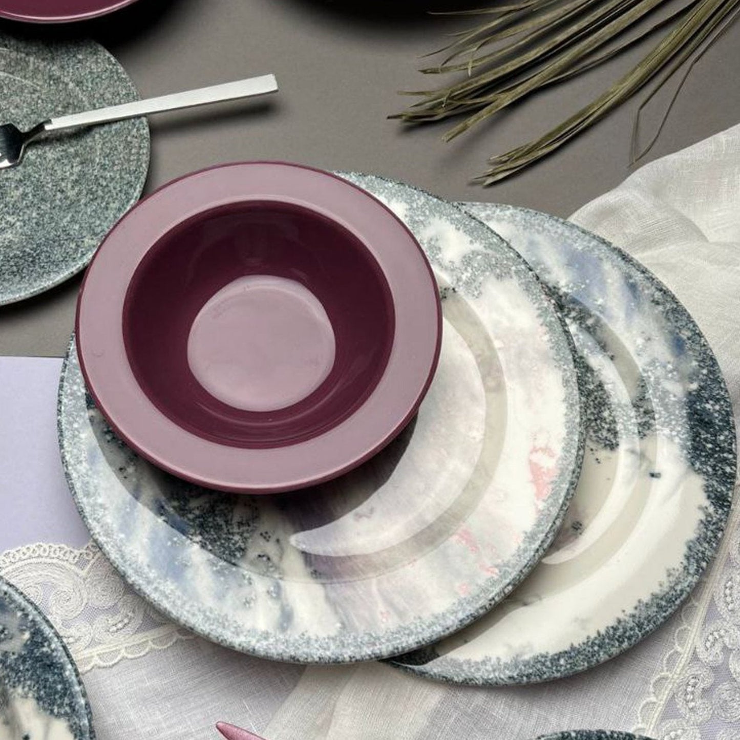 Turqmove 24 Plates Dinner Set