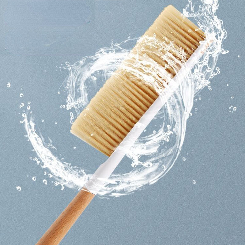 فرشاة تنظيف بمقبض خشبي | Eazi Wooden-Handle Cleaning Brush for Clothes and Fabrics