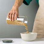 Titin 3 Large Glass Food Storage Jars | Airtight Containers for Kitchen Organization