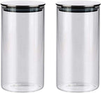 Titin 3 Large Glass Food Storage Jars | Airtight Containers for Kitchen Organization