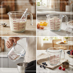 Scalet Borosilicate Glass Measuring Cup 0.5L