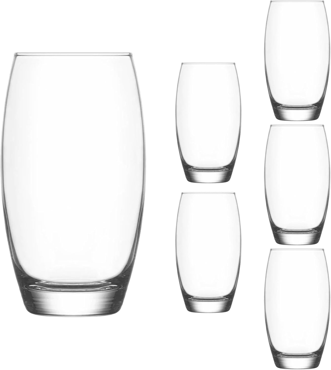 Zidiz 12-Piece Glass Set – Highball & Lowball Tumblers for Every Occasion