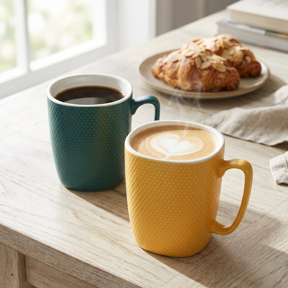Munch Textured Mug Set for 2
