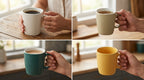 Munch Textured Mug Set for 4