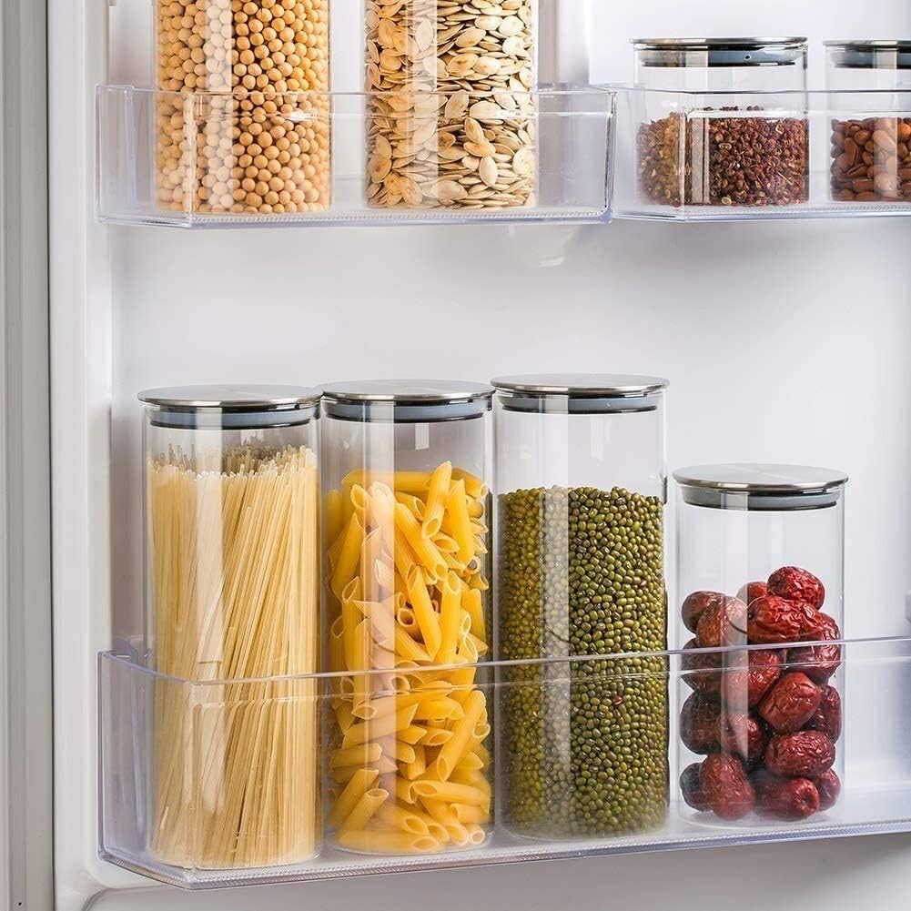 Titin 3 Large Glass Food Storage Jars | Airtight Containers for Kitchen Organization