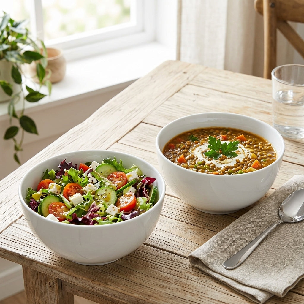 Miggo Salad Porcelain Bowl 19cm | set of two Bowls