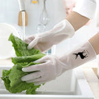 قفازات تنظيف مطاطية مقاومة للماء | Safend Waterproof Rubber Cleaning Gloves, 1 Pair