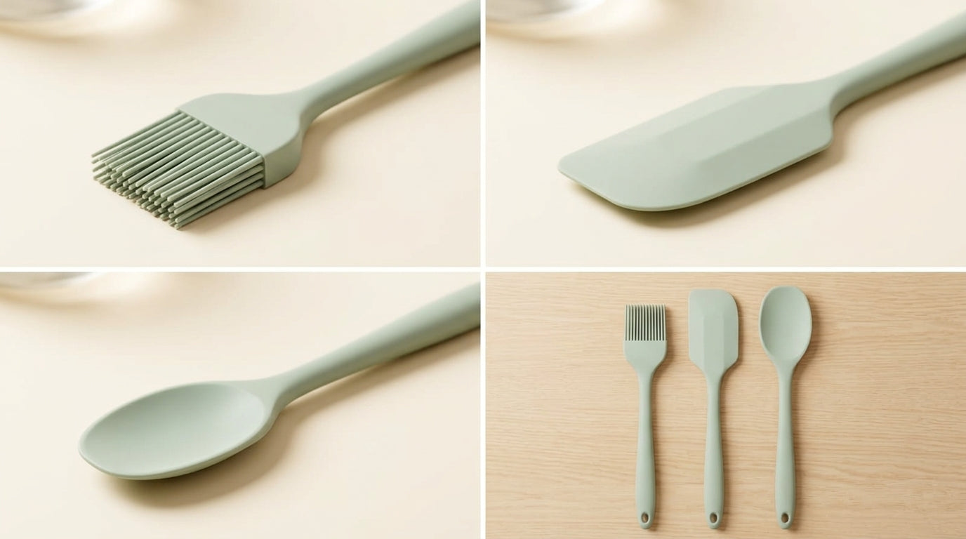 Forma Silicone 3pc Spatula Set - Mint Green