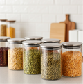 Titin 3-Piece Airtight Glass Food Storage Jars | Containers for Kitchen Organization