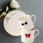 طقم قهوة بورسلان لشخصين | Porcelain Coffee Set for Two, 120 ml Cups