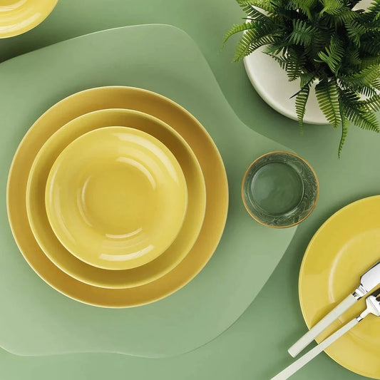 Yellowp 30 piece ceramic dinner set