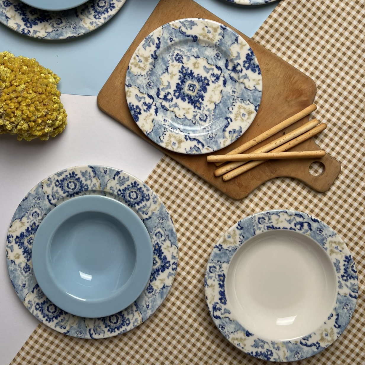 Turqblue 24 Plates Dinner Set