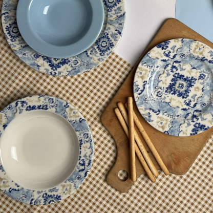 Turqblue 24 Plates Dinner Set