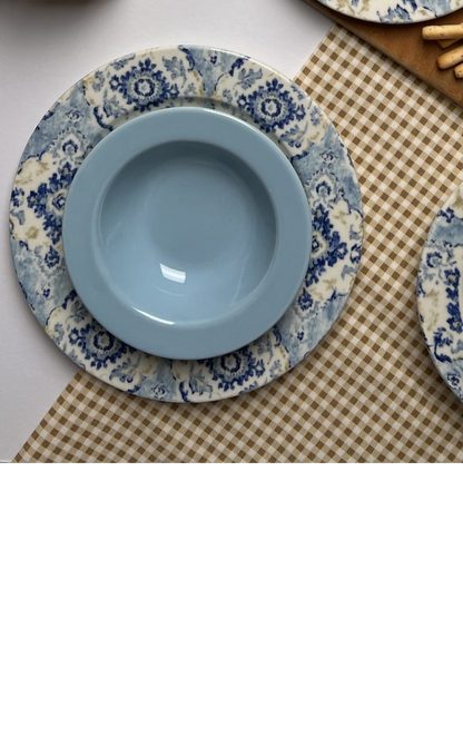 Turqblue 24 Plates Dinner Set